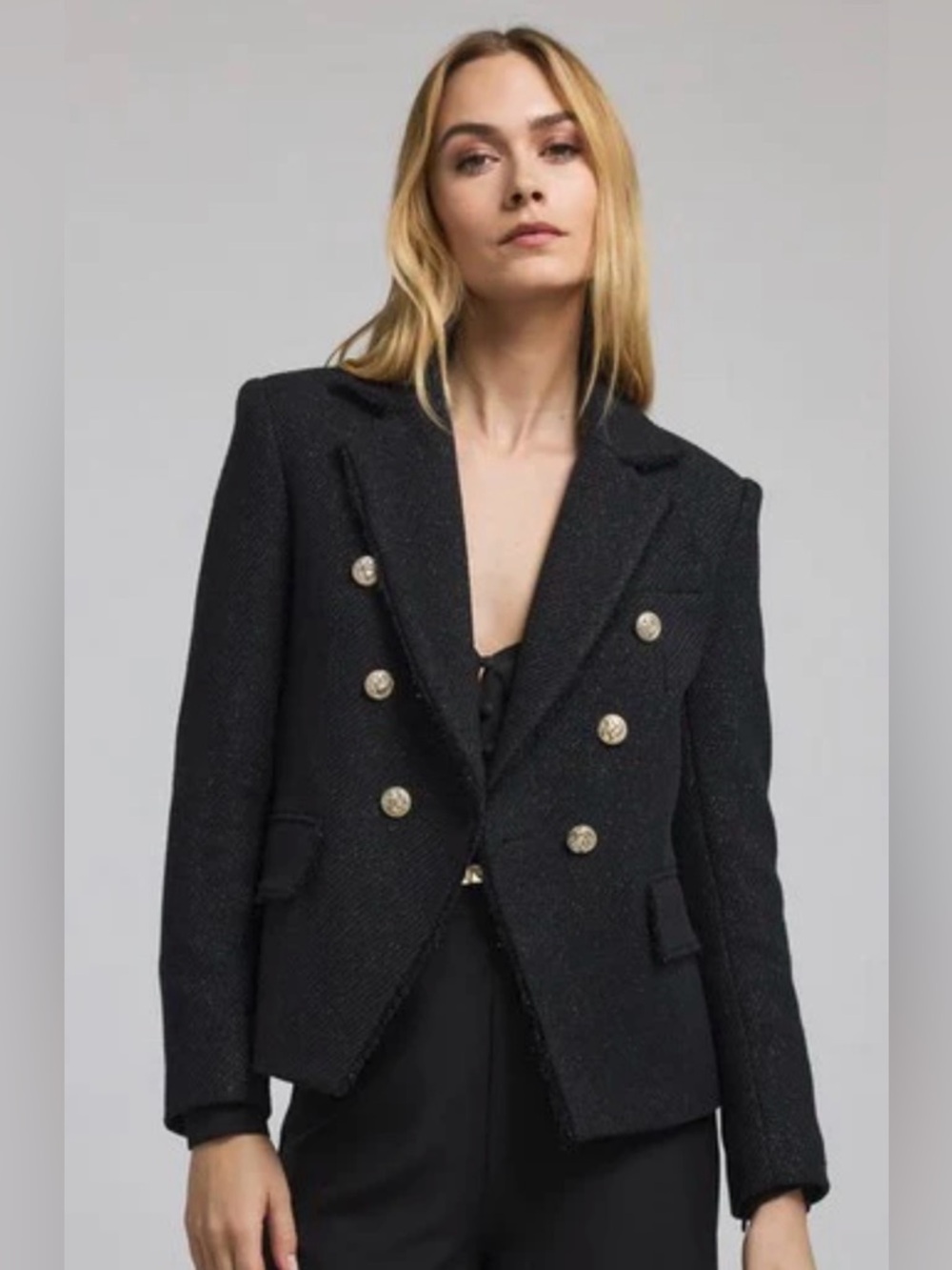 NWT Generation Love Black Metallic Eliza blazer - size Medium